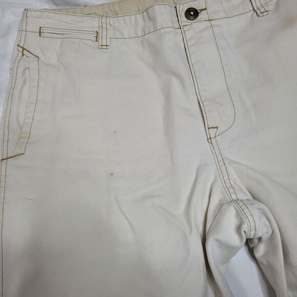 VINTAGE LL‎ Bean cream double knee straight leg gorp work pants 36x32 - Picture 7 of 11